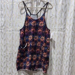 Floral Print Women's Romper